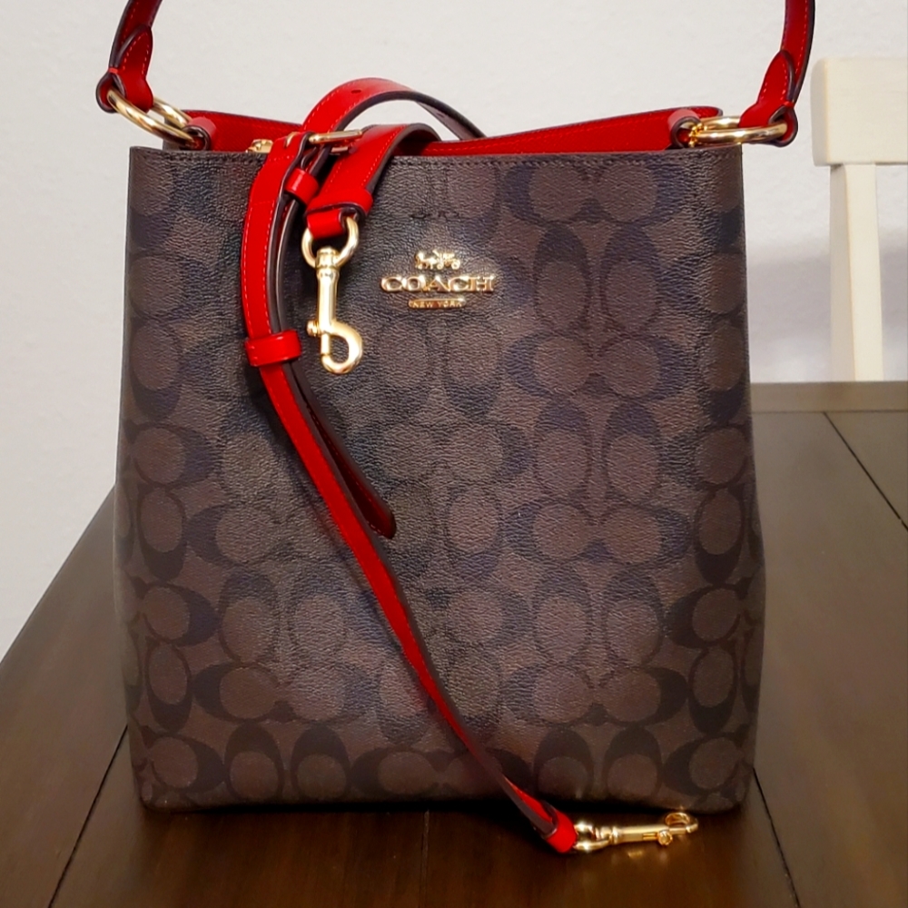 Coach Mollie Bucket Bag Signature Canvas